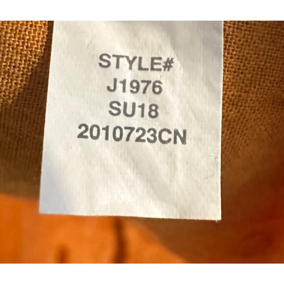 Madewell Embroidered Sunflower Blouse Orange Delicate Top Size XS - Picture 8 of 9